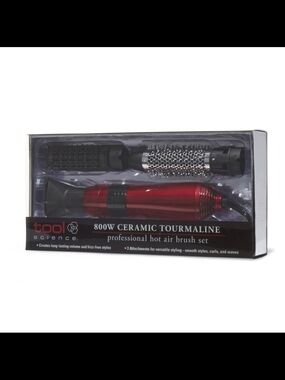Ceramic Tourmaline Interchangeable Hot Air Brush-800W Tool Science